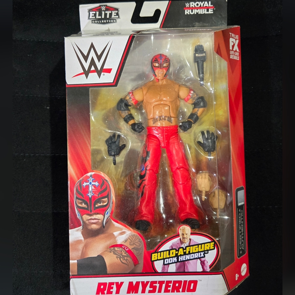 WWE Elite Rey Mysterio Red and Black Action Figure